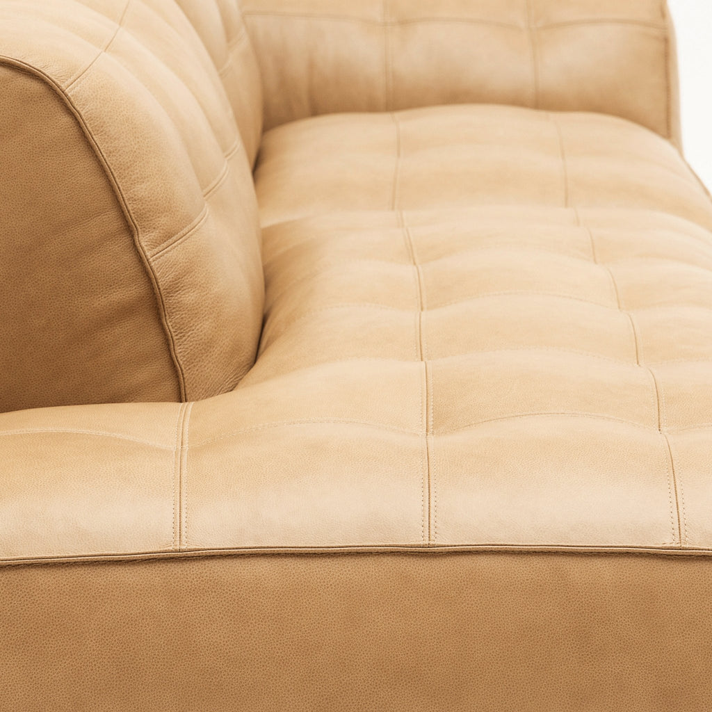 Muse Open End Sofa - Arena Leather - Loom Collection