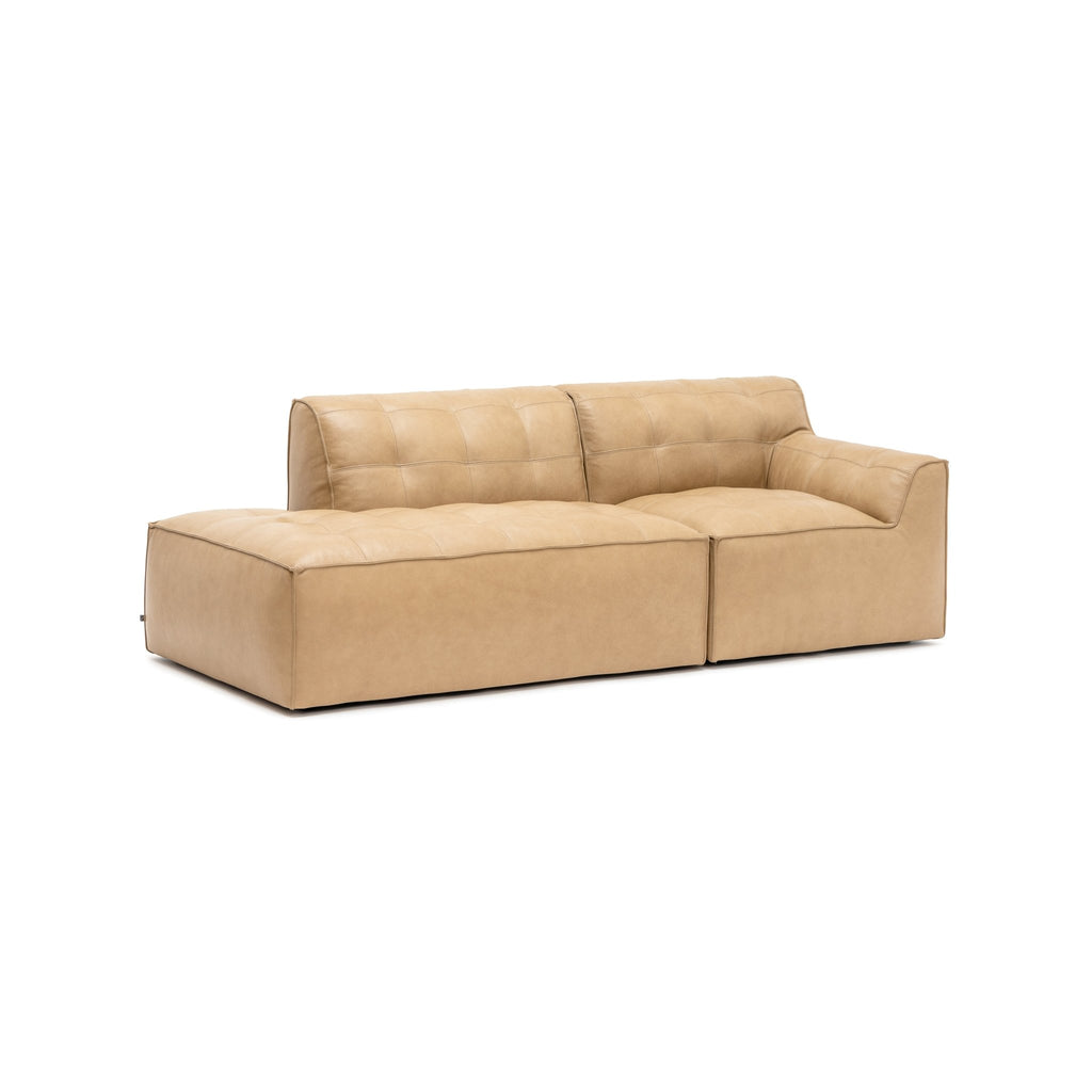 Muse Open End Sofa - Arena Leather - Loom Collection