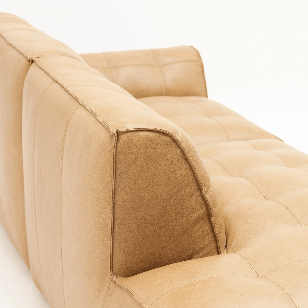 Muse Open End Sofa - Arena Leather - Loom Collection