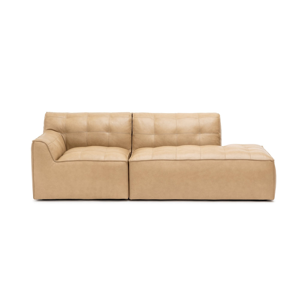 Muse Open End Sofa - Arena Leather - Loom Collection