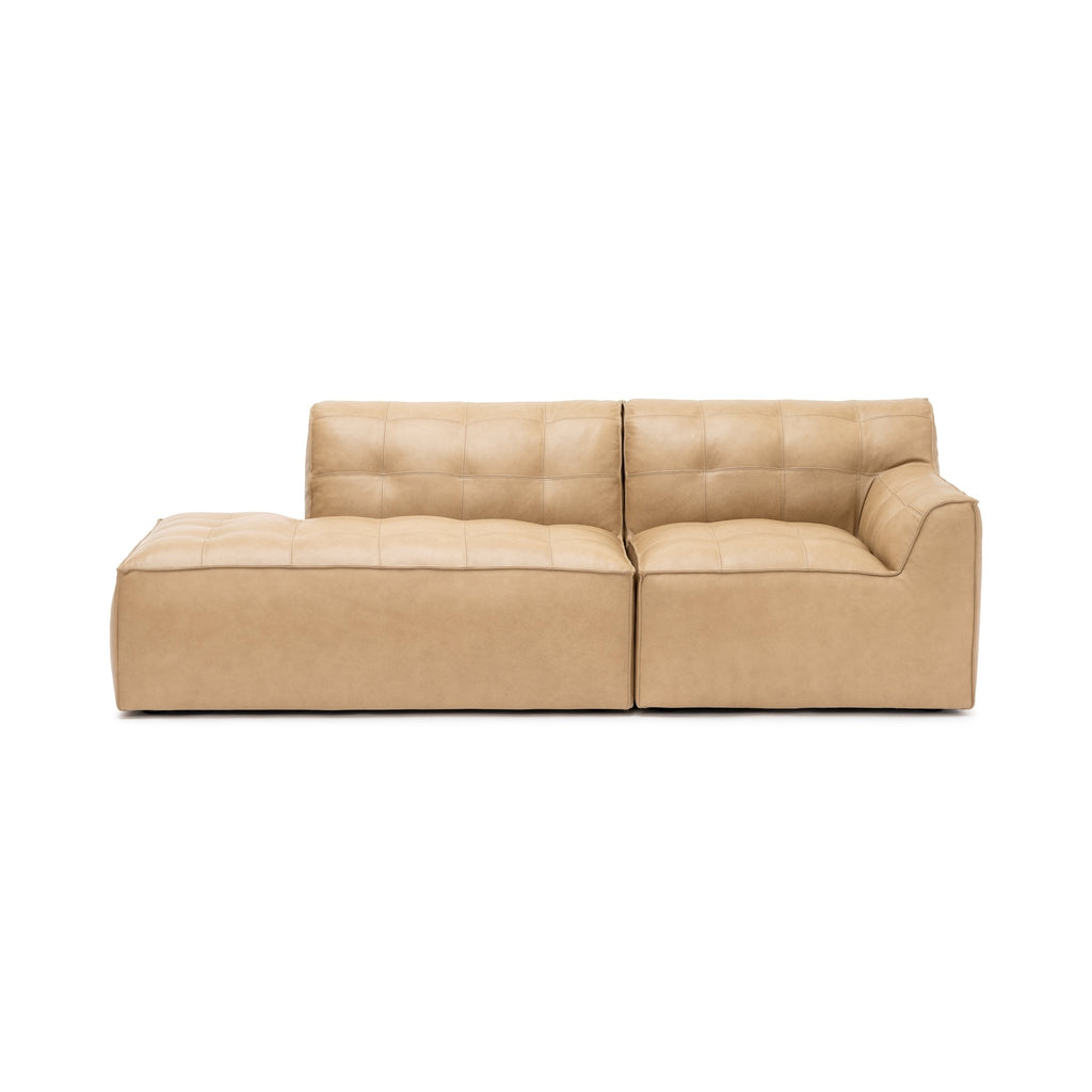 Muse Open End Sofa - Arena Leather - Loom Collection