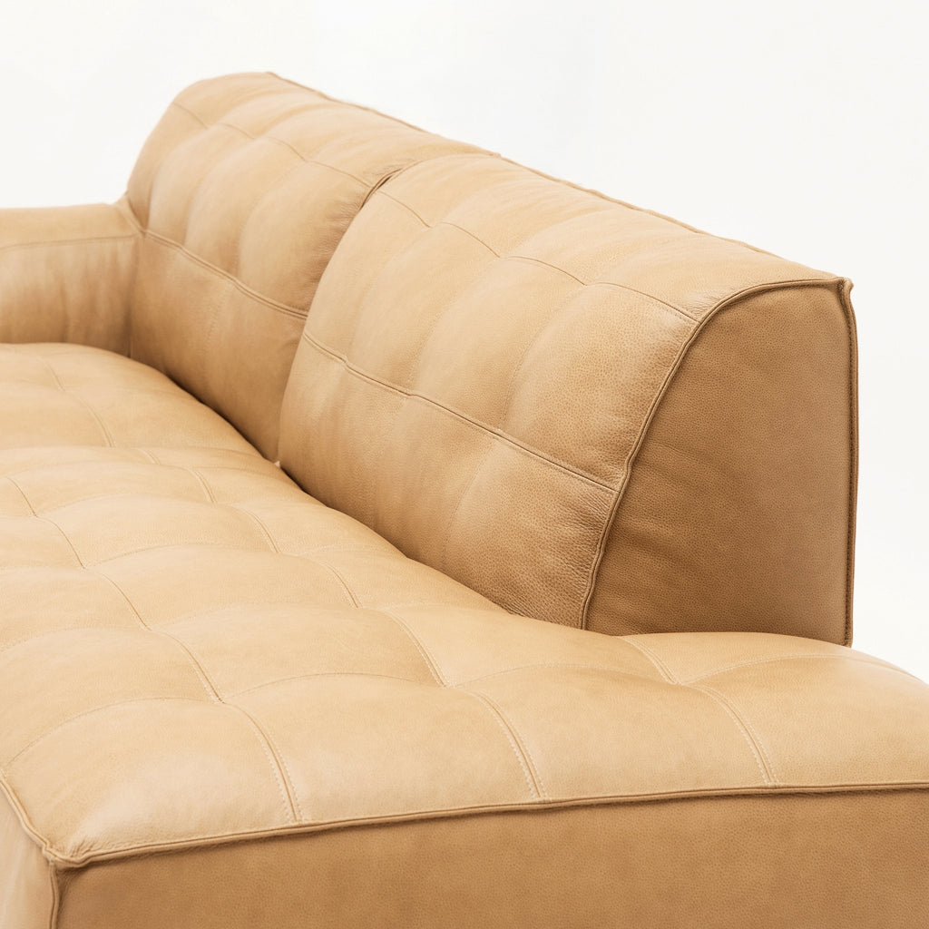 Muse Open End Sofa - Arena Leather - Loom Collection