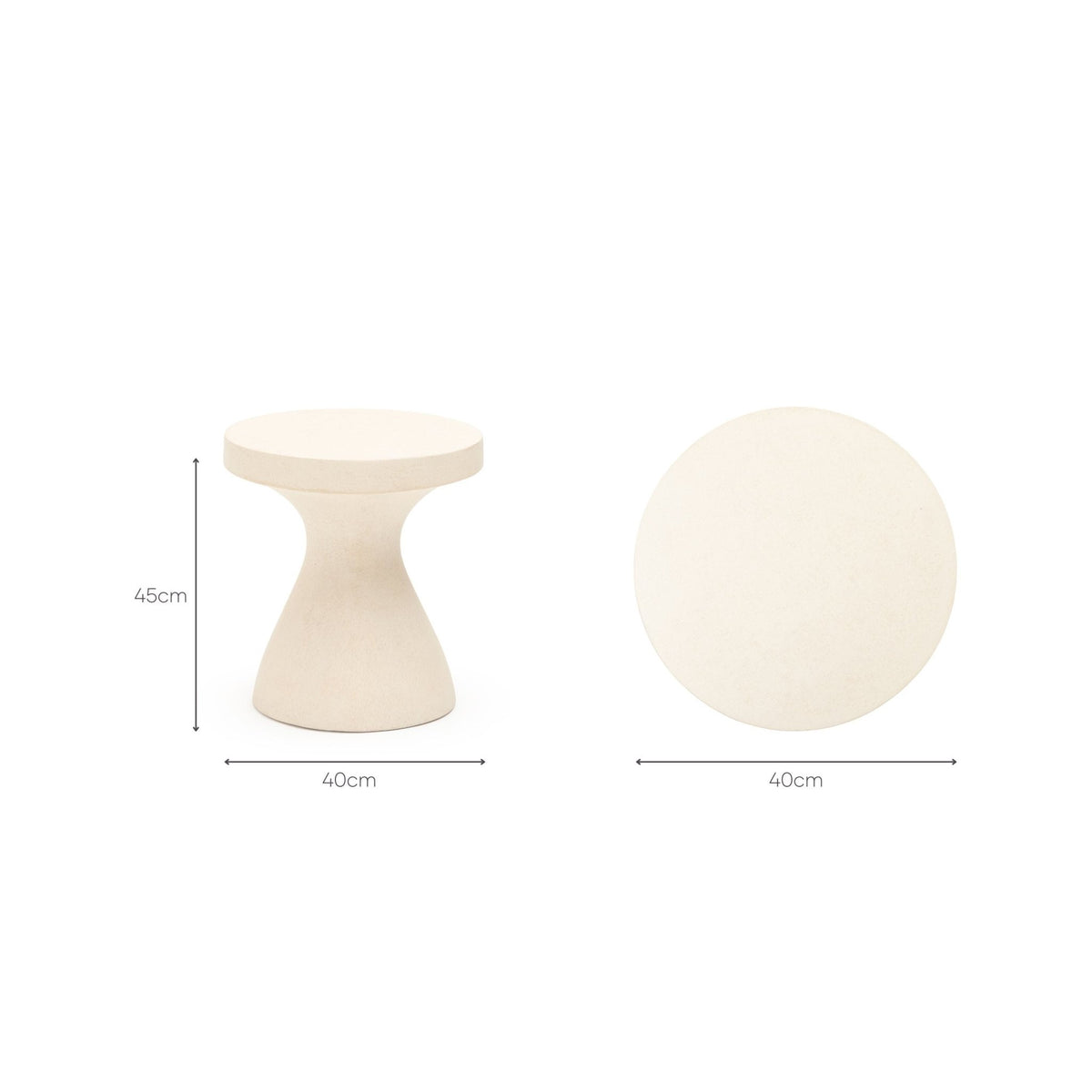 Myco Side Table - Dune - Side Tables Loom Collection Loom Collection Dubai