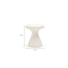 Myco Side Table - Ivory - Side Tables Loom Collection Loom Collection Dubai