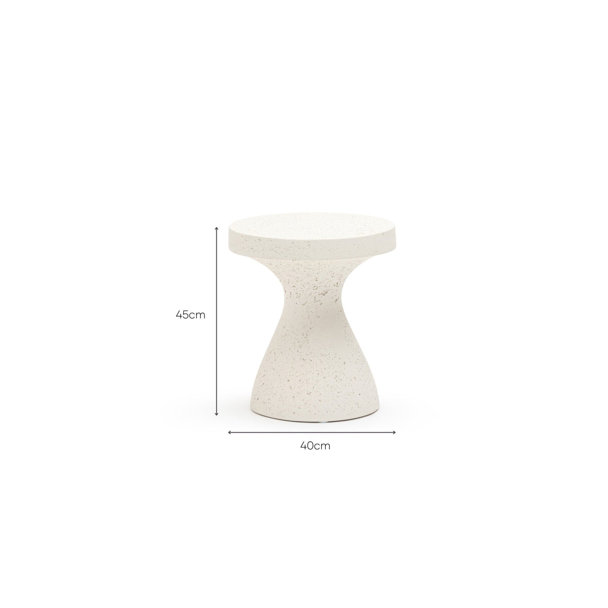 Myco Side Table - Ivory - Side Tables Loom Collection Loom Collection Dubai