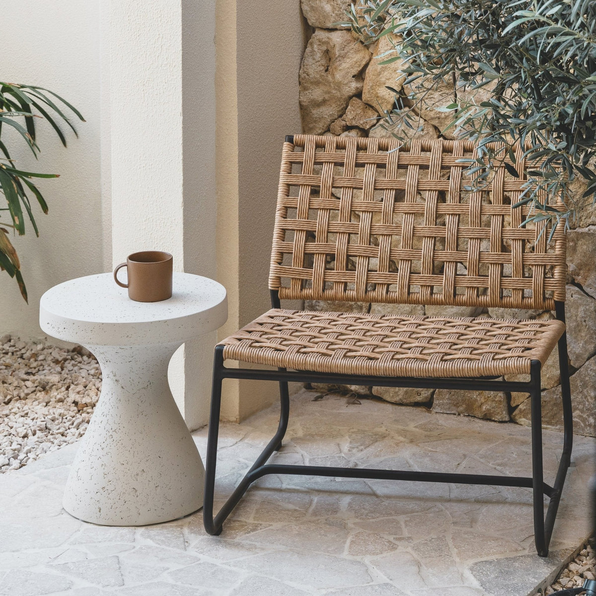 Myco Side Table - Ivory - Side Tables Loom Collection Loom Collection Dubai