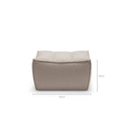 N701 Footstool - Beige - Ottomans Ethnicraft Loom Collection Dubai