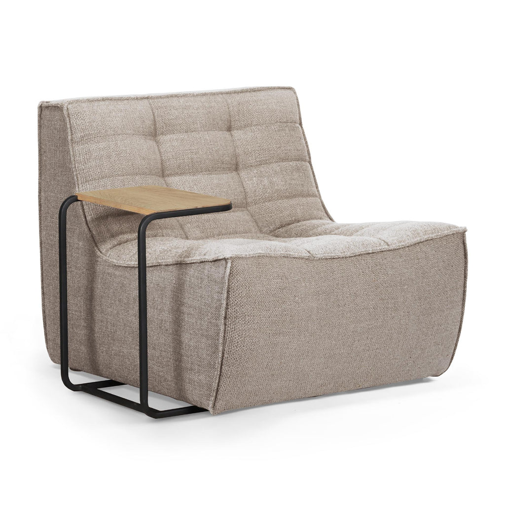 N701 Sofa - Beige - 1 Seater - Loom Collection