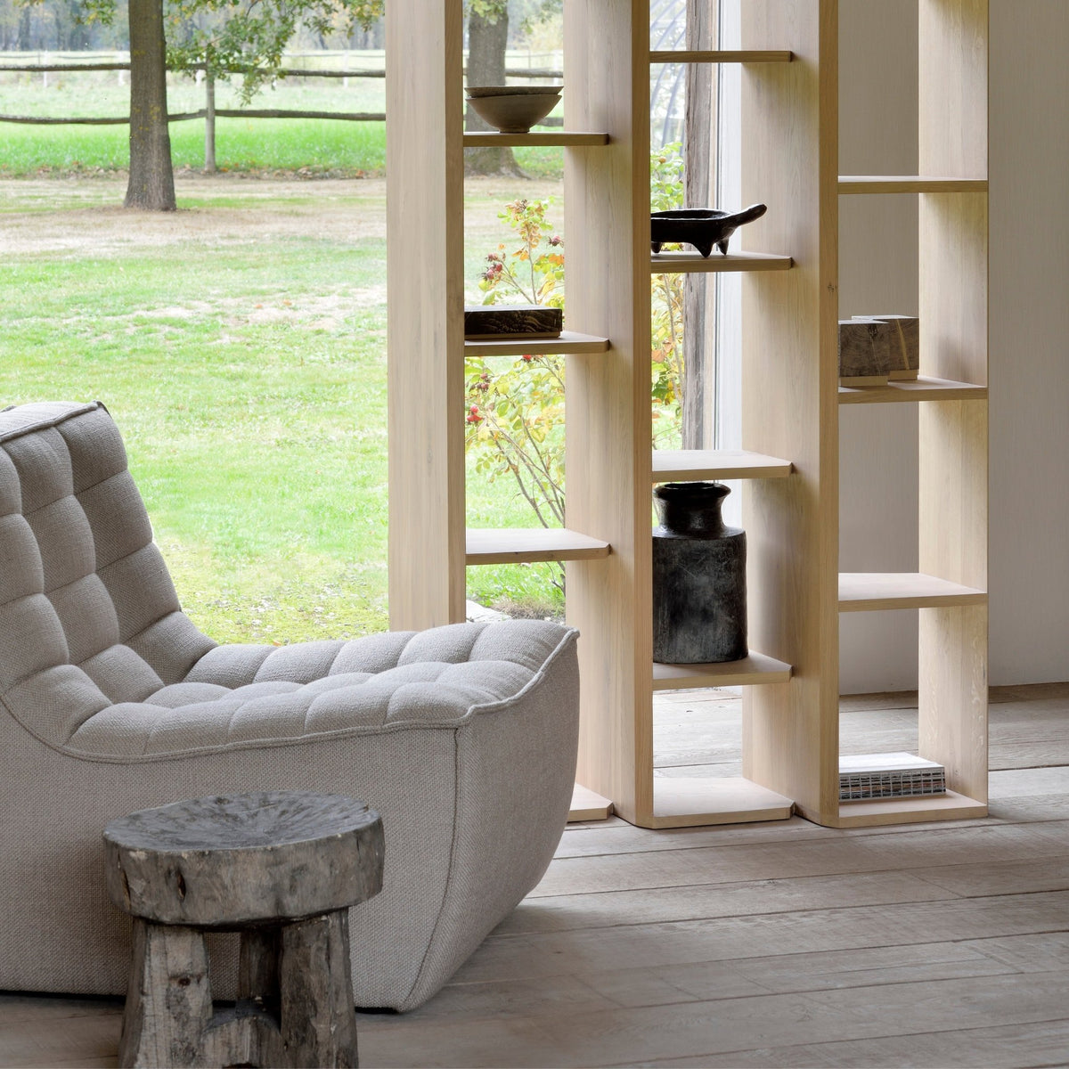 N701 Sofa - Beige - 1 Seater