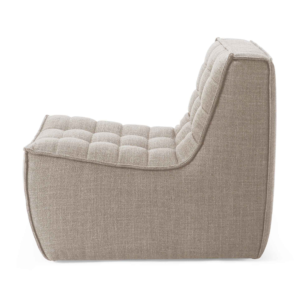 N701 Sofa - Beige - 1 Seater - Loom Collection