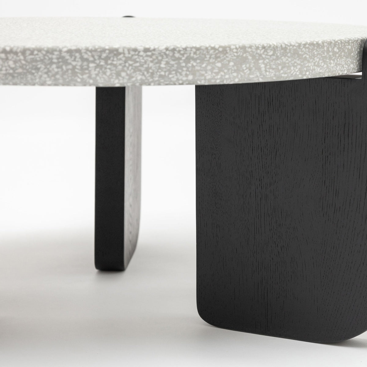 Native Coffee Table - Warm Cement & Black Oak - Coffee Tables Tolv Loom Collection Dubai