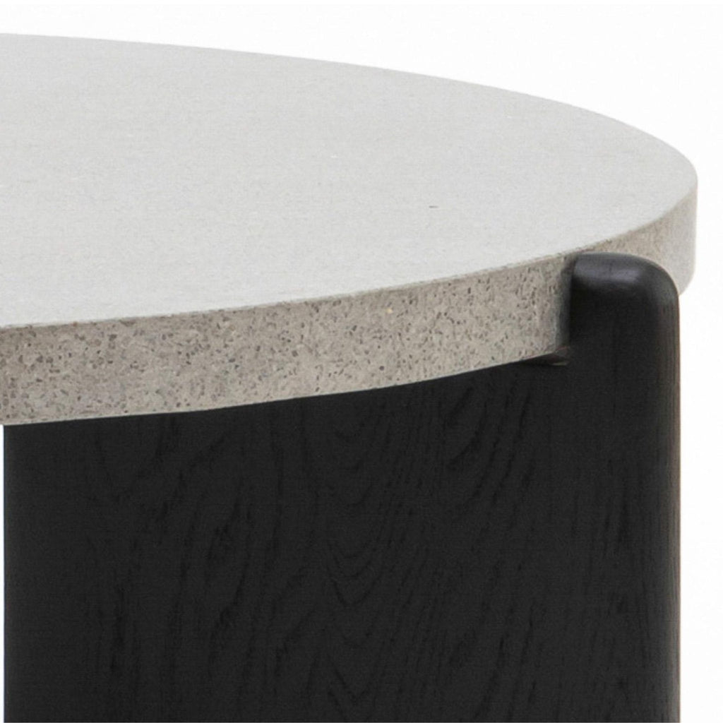 Native Coffee Table - Warm Cement & Black Oak - Coffee Tables Tolv Loom Collection Dubai