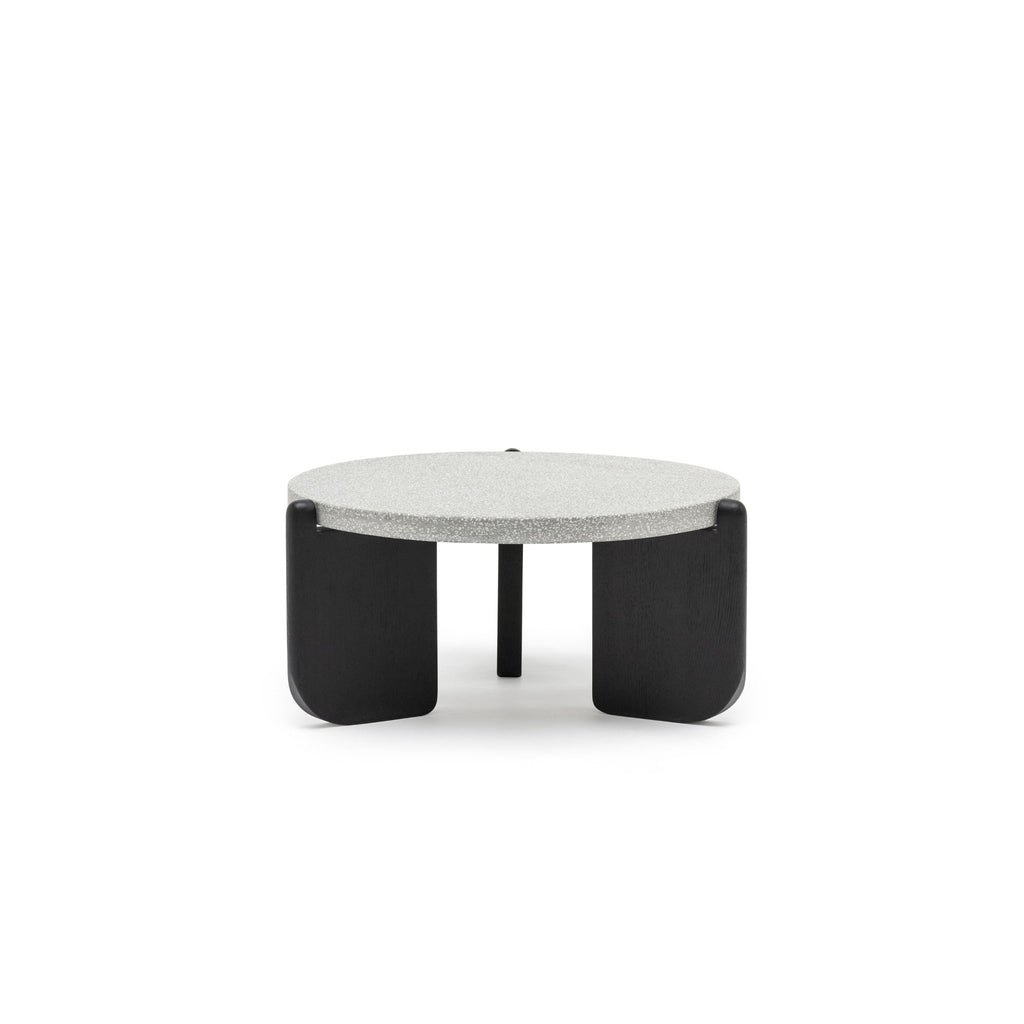 Native Coffee Table - Warm Cement & Black Oak - Coffee Tables Tolv Loom Collection Dubai