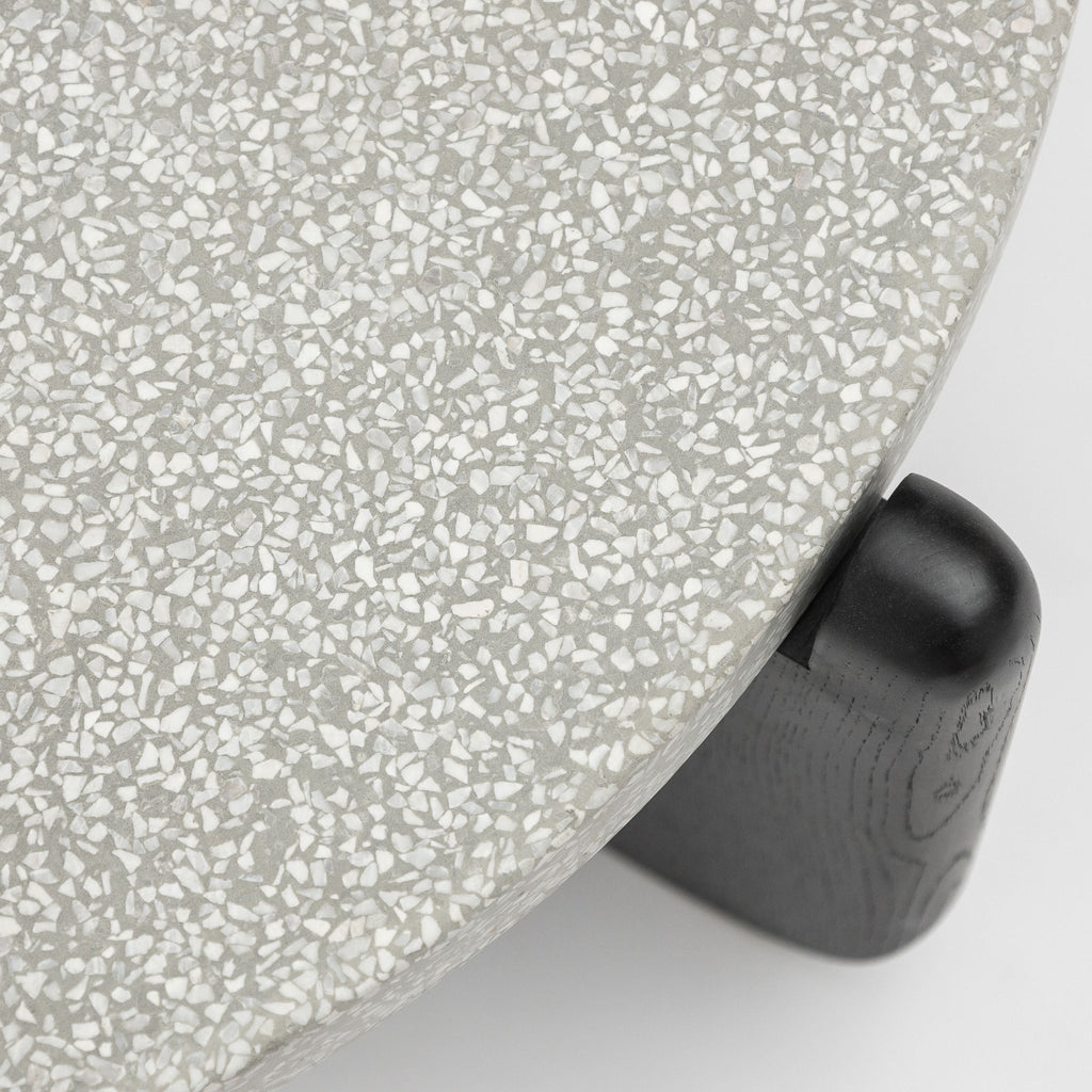 Native Coffee Table - Warm Cement & Black Oak - Coffee Tables Tolv Loom Collection Dubai