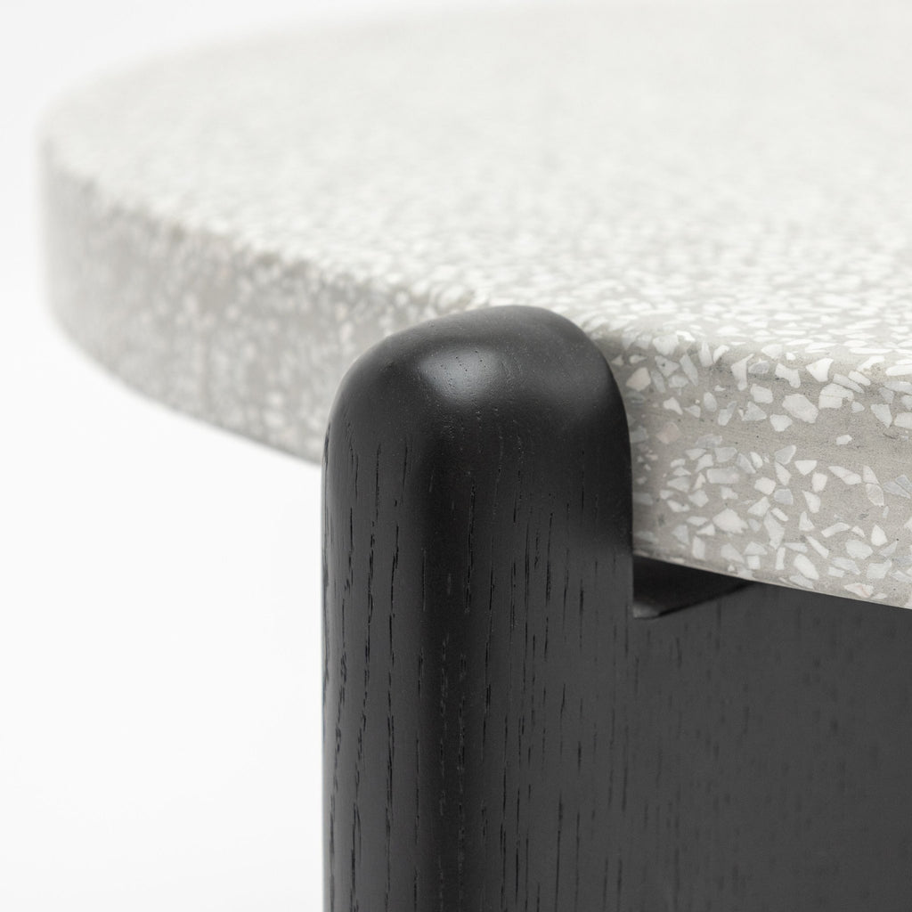 Native Coffee Table - Warm Cement & Black Oak - Coffee Tables Tolv Loom Collection Dubai