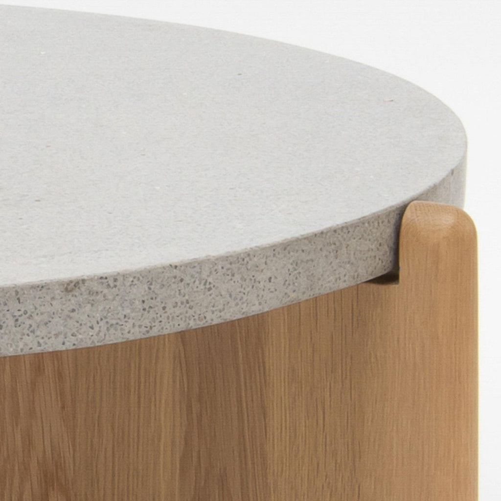 Native Coffee Table - Warm Cement & Light Oak - Coffee Tables Tolv Loom Collection Dubai