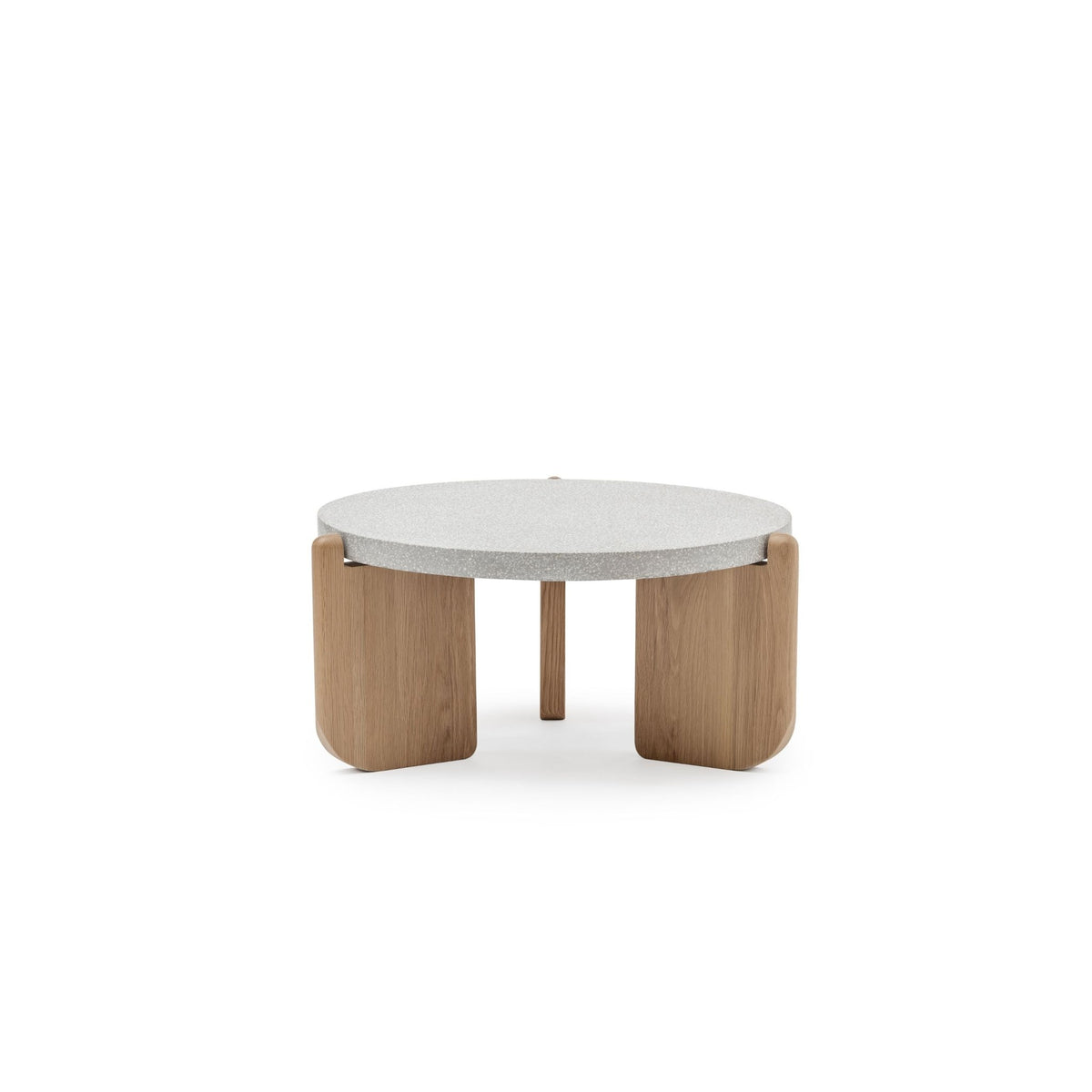 Native Coffee Table - Warm Cement & Light Oak - Coffee Tables Tolv Loom Collection Dubai