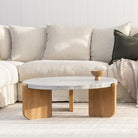 Native Coffee Table - Warm Cement & Light Oak - Coffee Tables Tolv Loom Collection Dubai