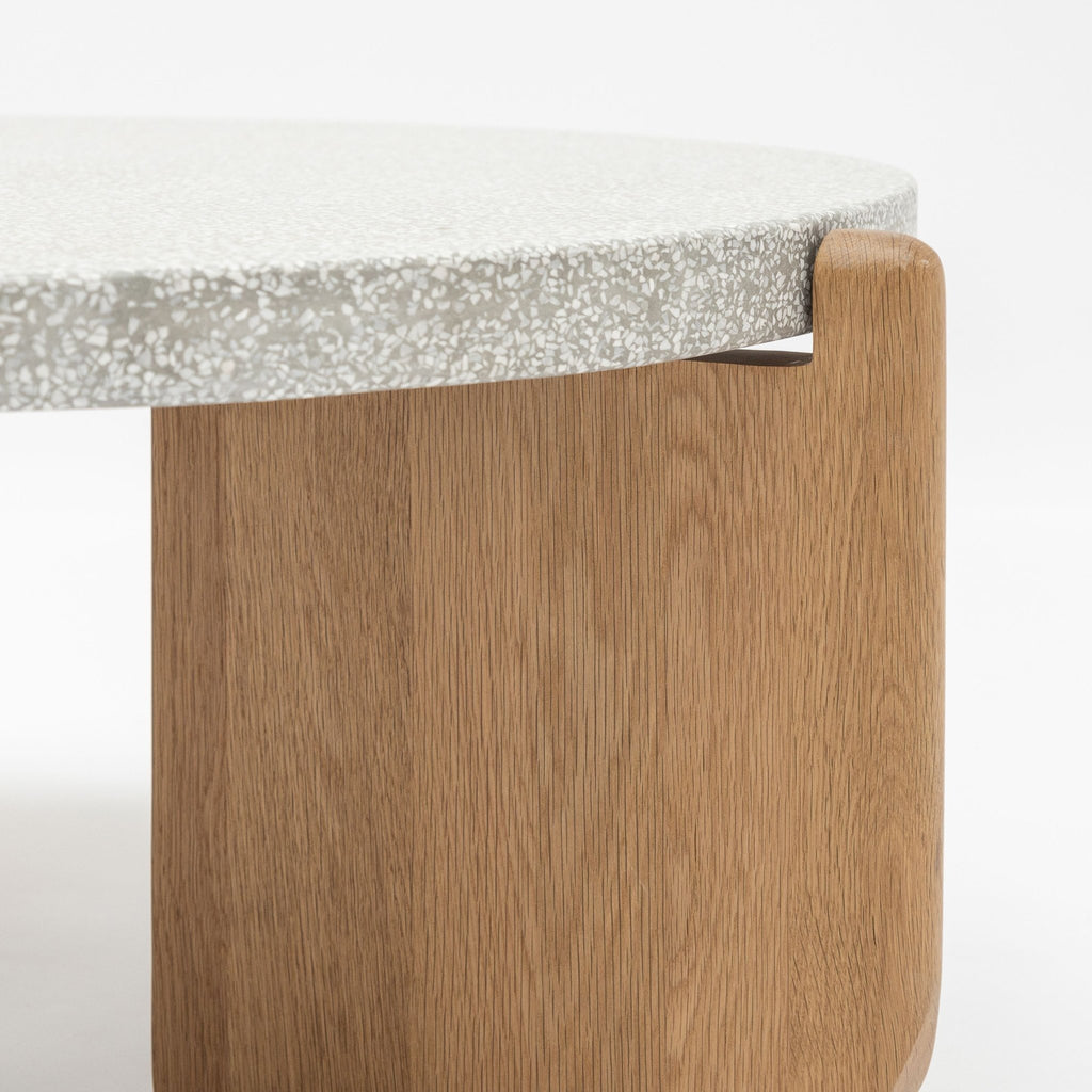 Native Coffee Table - Warm Cement & Light Oak - Coffee Tables Tolv Loom Collection Dubai