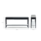 Nell Console - Black Oak & Bianca Carrara - Console Table with Storage Tolv Loom Collection Dubai