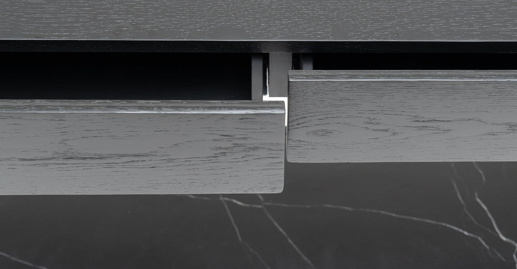 Nell Console - Black Oak & Nero Marquina.