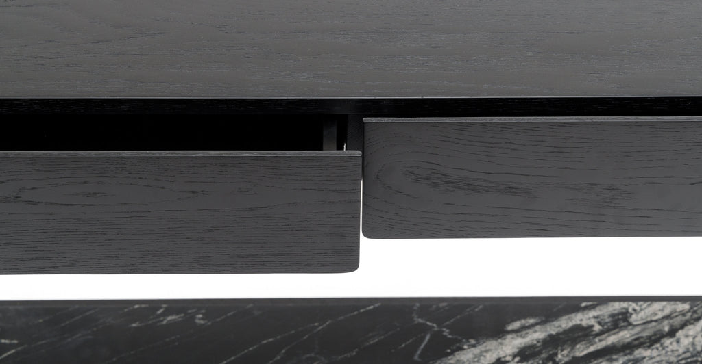 Nell Console - Black Oak & Nero Perlato.