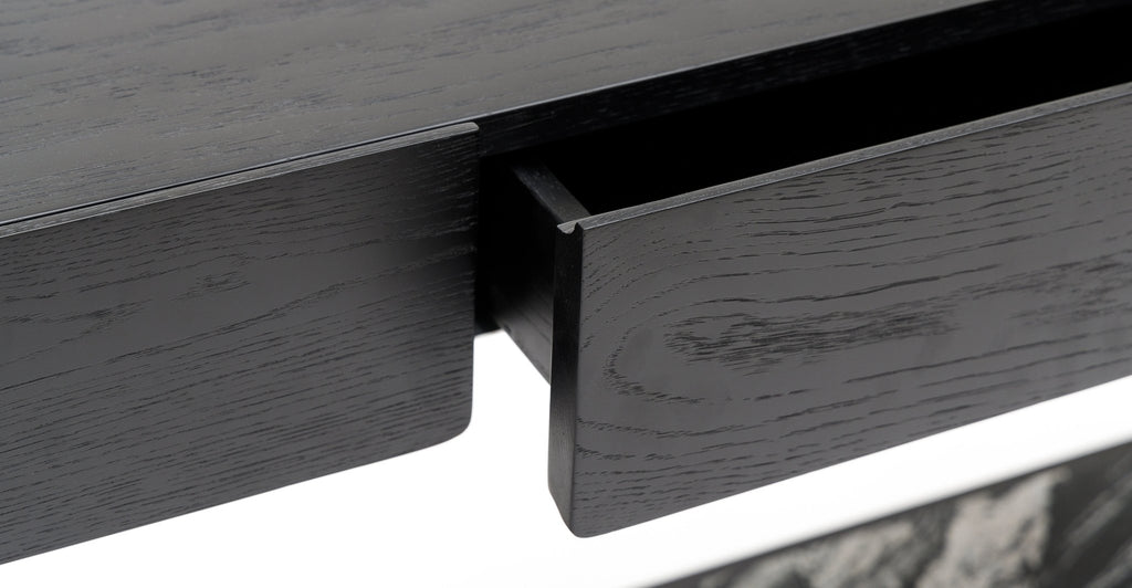 Nell Console - Black Oak & Nero Perlato.