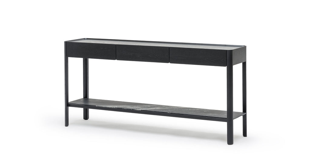 Nell Console - Black Oak & Nero Perlato.