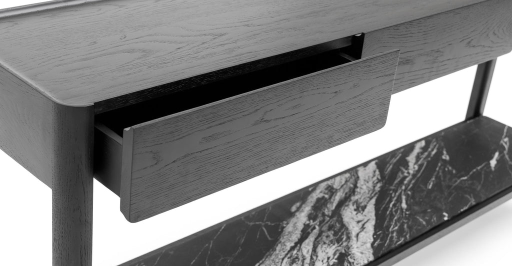 Nell Console - Black Oak & Nero Perlato.