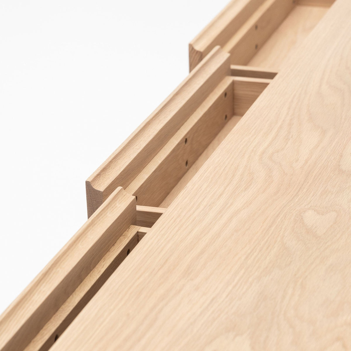 Nell Console - Blonde Oak & Travertine - Tolv Loom Collection Dubai