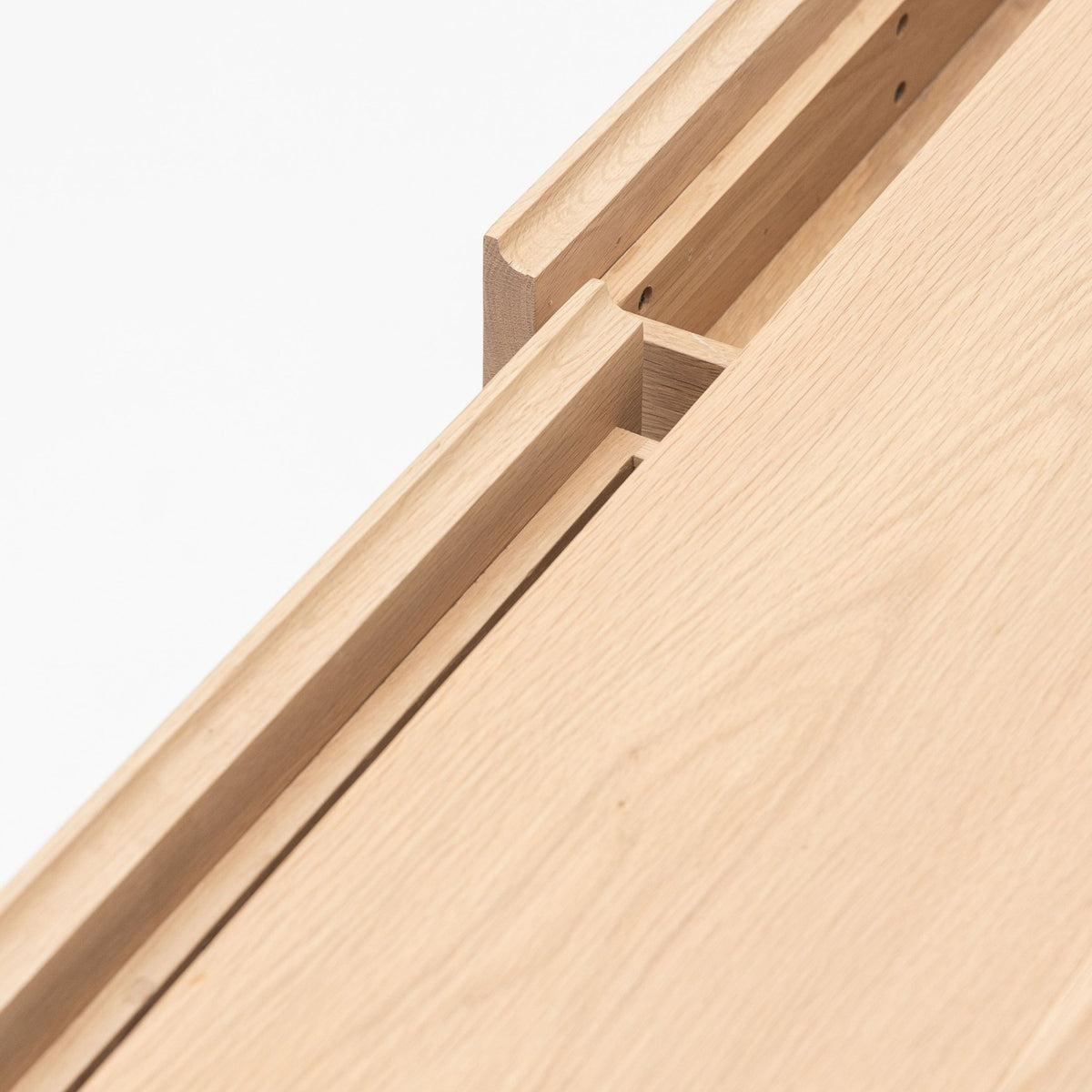 Nell Console - Blonde Oak & Travertine - Tolv Loom Collection Dubai
