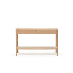 Nell Console - Blonde Oak & Travertine - Tolv Loom Collection Dubai