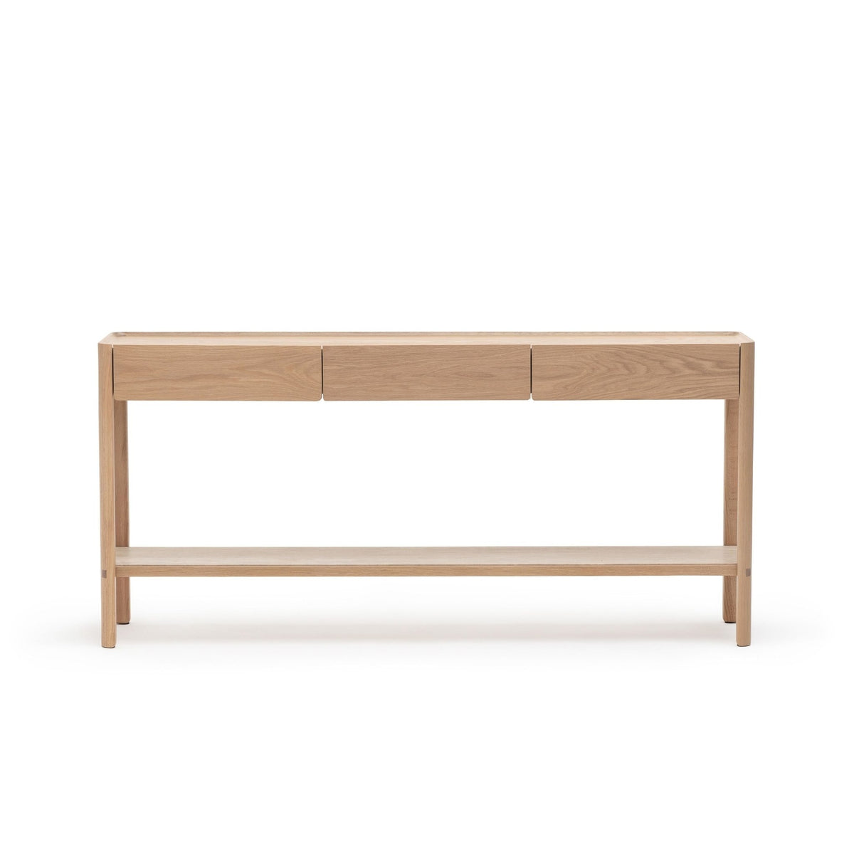 Nell Console - Blonde Oak & Travertine - Tolv Loom Collection Dubai