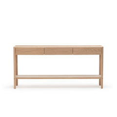 Nell Console - Blonde Oak & Travertine - Tolv Loom Collection Dubai
