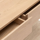 Nell Console - Blonde Oak & Travertine - Tolv Loom Collection Dubai