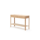 Nell Console - Blonde Oak & Travertine - Tolv Loom Collection Dubai