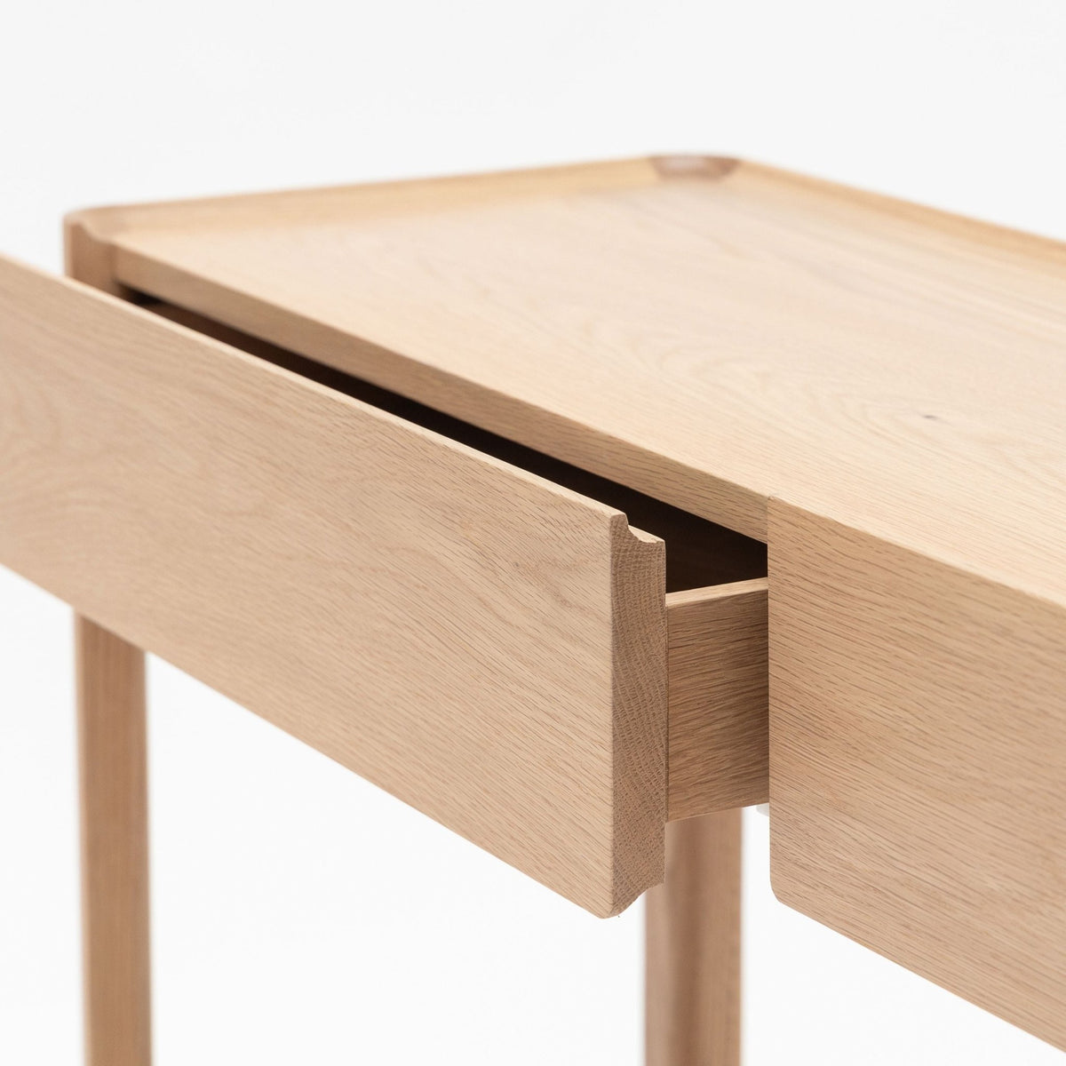 Nell Console - Blonde Oak & Travertine - Tolv Loom Collection Dubai
