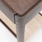 Nell Console - Espresso Oak & Travertine - Console Table with Storage Tolv Loom Collection Dubai
