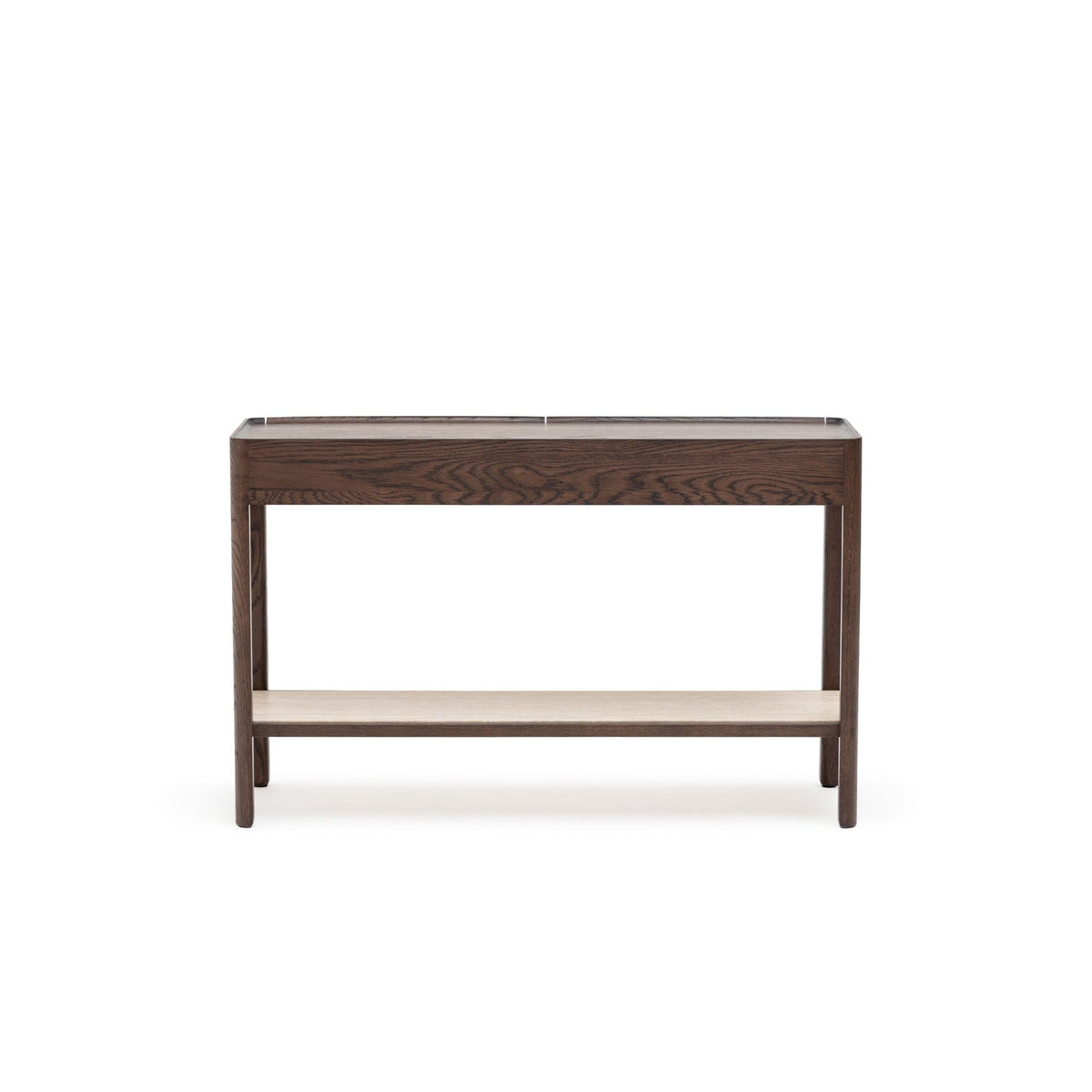 Nell Console - Espresso Oak & Travertine - Console Table with Storage Tolv Loom Collection Dubai