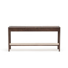 Nell Console - Espresso Oak & Travertine - Console Table with Storage Tolv Loom Collection Dubai