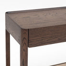 Nell Console - Espresso Oak & Travertine - Console Table with Storage Tolv Loom Collection Dubai