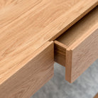 Nell Console - Light Oak & Bianca Carrara