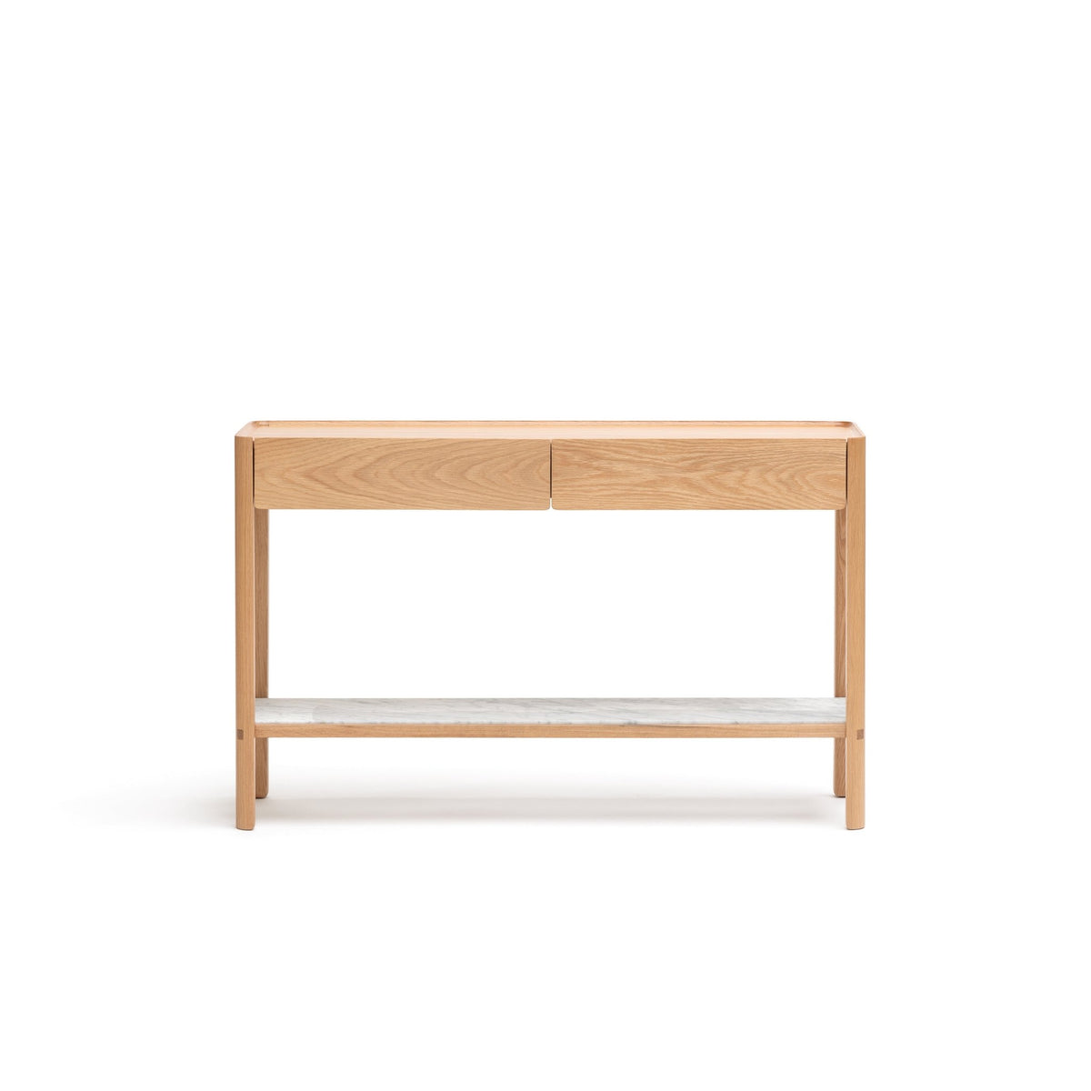 Nell Console - Light Oak & Bianca Carrara