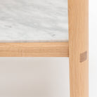 Nell Console - Light Oak & Bianca Carrara