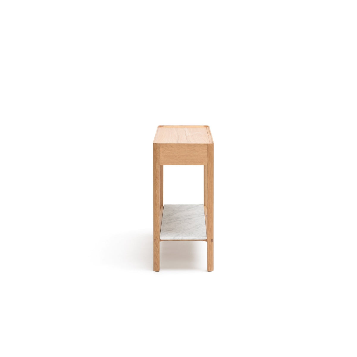 Nell Console - Light Oak & Bianca Carrara