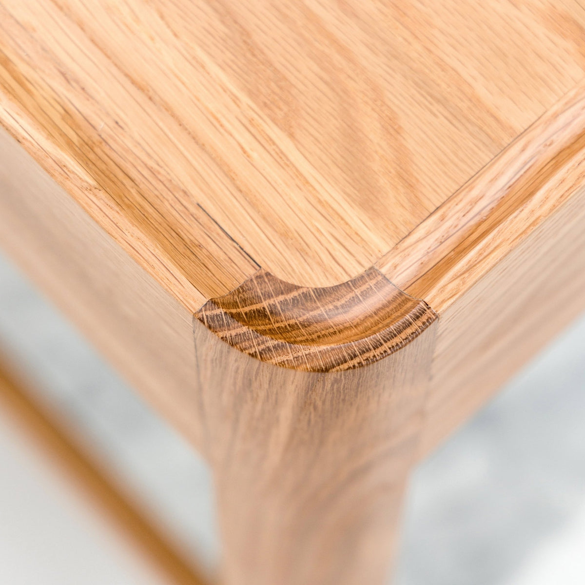 Nell Console - Light Oak & Bianca Carrara