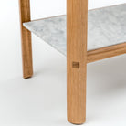 Nell Console - Light Oak & Bianca Carrara