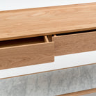 Nell Console - Light Oak & Bianca Carrara
