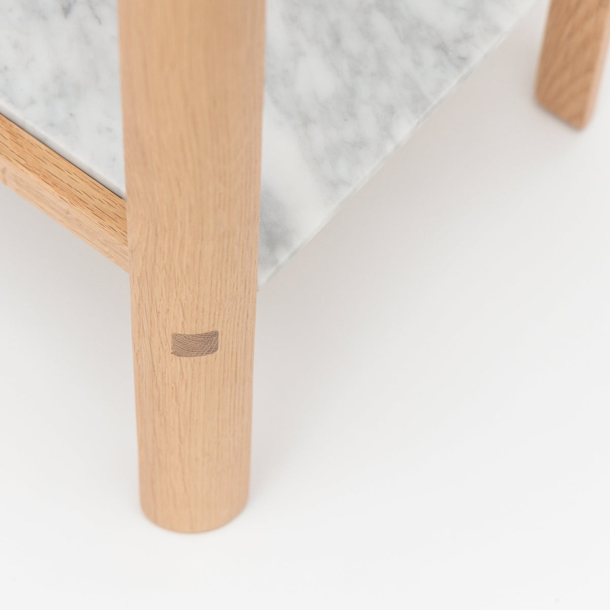 Nell Console - Light Oak & Bianca Carrara