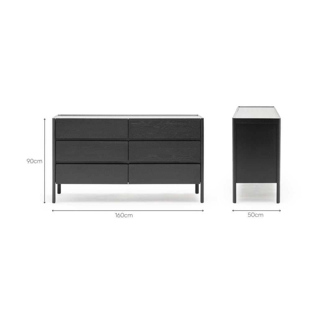 Nell Dresser - Black Oak - Buffets & Sideboards Tolv Loom Collection Dubai